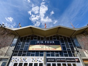The Big Four Building at the Calgary Stampede grounds, photographed on April 23, 2020.