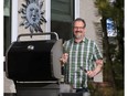 Professional chef Michael Allemeier at his backyard barbecue.  Gavin Young/Postmedia