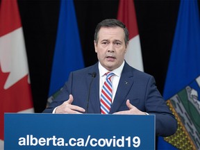 Premier Jason Kenney, provides an update from Edmonton on Wednesday, April 15, 2020, on COVID-19 and the ongoing work to protect public health. (photography by Chris Schwarz/Government of Alberta)