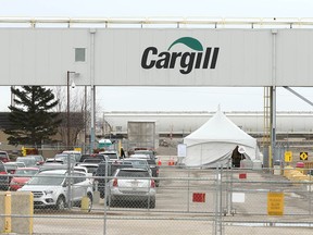 The Cargill plant north of High River, AB, south of Calgary is shown on Friday, April 17, 2020. Jim Wells/Postmedia