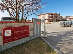 Wentworth Manor, a seniors care facility on 14th Avenue S.W., on Monday, April 27, 2020.