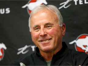 Calgary Stampeders President & General Manager, John Hufnagel speaks to the media at McMahon stadium in Calgary on Tuesday, February 11, 2020. Darren Makowichuk/Postmedia