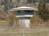 A guard tower at the Mission Institution correctional facility’s medium security wing, where a prisoner who recently died from COVID-19 complications was held.