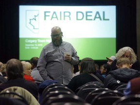 Alberta’s Fair Deal Panel held its third open town hall meeting to a near sold-out crowd at the Commonwealth Centre in Calgary on Dec. 10, 2019. The UCP government has shelved releasing the completed report.
