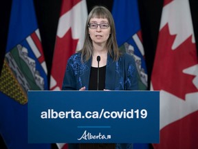 Alberta's chief medical officer of health Dr. Deena Hinshaw provides an update on the province's COVID-19 situation on Wednesday, May 6, 2020.
