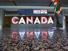 The International wing of the Calgary International Airport was almost deserted amid the COVID-19 pandemic on April 29, 2020.