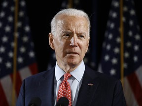 Democratic presidential candidate Joe Biden says he'll cancel the Keystone XL pipeline permit if he's elected.