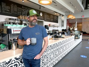 Andy Fennell, who runs Gravity Espresso and Wine Bar in the Calgary Board of Education building in downtown Calgary, plans to reopen on Monday.