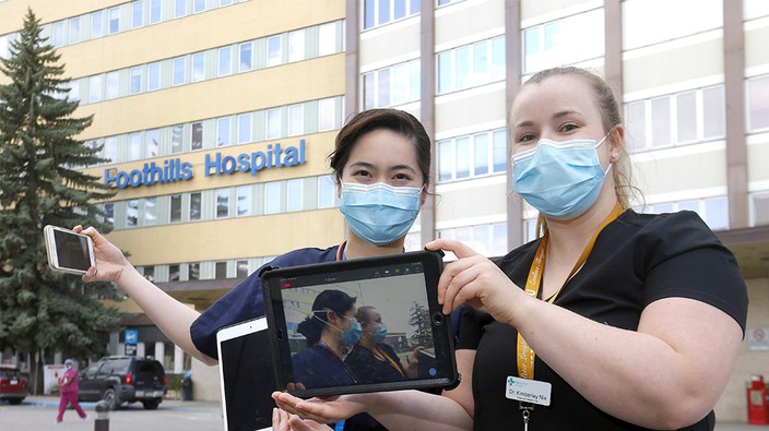 Resident doctors fundraising for tablets to connect patients, family