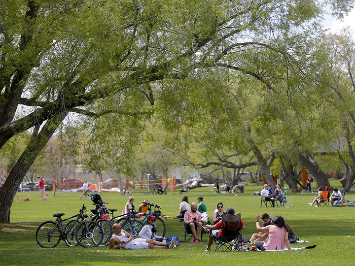  Riley Park was a popular draw over the long weekend in Calgary on May 18, 2020.