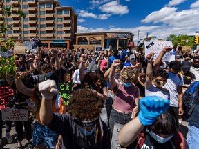 Thousands of people gathered in Poppy Plaza to protest against racism and police brutality on Wednesday, June 3, 2020. The global protests which started from the U.S. were ignited after death of George Floyd, who was killed by the police in Minneapolis.