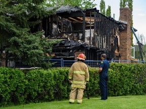 Calgary Fire Department are investigating the aftermath of a fire that engulfed a house in the community of Dalhousie at around 1:30 a.m. on Thursday, June 4, 2020.
