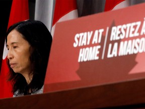 FILE PHOTO: Canada's Chief Public Health Officer Dr. Theresa Tam attends a news conference, as efforts continue to help slow the spread of coronavirus disease (COVID-19), in Ottawa, Ontario, Canada April 9, 2020.
