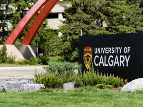 Pictured is University of Calgary main entrance on Friday, June 12, 2020.
