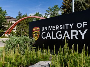 Pictured is University of Calgary main entrance on Friday, June 12, 2020.
