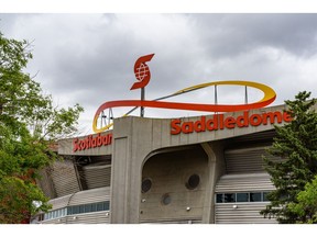 The Scotiabank Saddledome is pictured on Wednesday, June 17, 2020. Azin Ghaffari/Postmedia