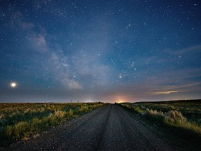 Middle of night on the prairie near Empress, Alta., on Monday, June 22, 2020.