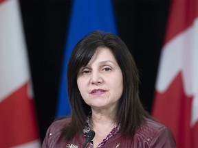 Education Minister Adriana LaGrange announced the school re-entry plan for the 2020-21 school year during a news teleconference from Edmonton on Wednesday, June 10, 2020.