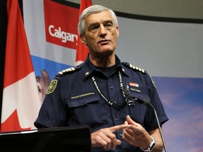 Calgary Fire Chief Steve Dongworth speaks at a media press conference on Wednesday, June 3, 2020.