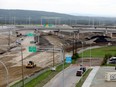 Construction on the ring road at Glenmore trail and Sarcee trail in Calgary on Wednesday, June 24, 2020. Darren Makowichuk/Postmedia