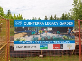 Construction continues on the Quinterra Legacy Garden in South Glenmore Park on Tuesday, June 16, 2020. The Quinterra Legacy Garden celebrates five inspiring young people: Lawrence Hong, Josh Hunter, Kaitlan (Kaiti) Perras, Jordan Segura, and Zackariah Rathwell, who were killed on April 15, 2014.