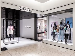 The new CHANEL boutique in Holt Renfrew in Calgary.