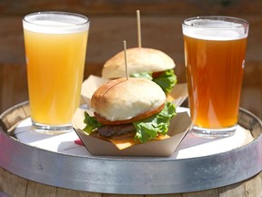 Beers and burgers at Citizen Brewery in northeast Calgary would make a great dad's day dinner. Jim Wells/Postmedia