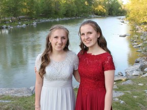 Calgary Grads 2020:   Emily and Elora Kiddle, Bowness High School