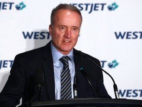 Ed Sims, WestJet president and CEO, says the pilot provincial-federal program at Calgary International Airport is a good start to revive international travel.