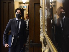 Prime Minister Justin Trudeau arrives to the House of Commons on Parliament Hill during the COVID-19 pandemic in Ottawa on Tuesday, June 2, 2020.