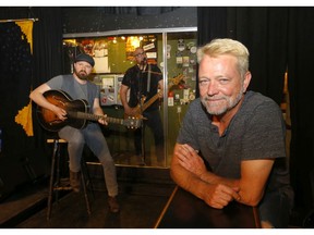 Ironwood Stage and Grill Owner, Patrick McIntyre  with musicians Aaron Young and Jory Kinjo.