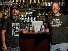 One for the Road Brewing founders Graham Matheos and Kevin Young pose for a photo at Civic Tavern on Monday, July 6, 2020. Azin Ghaffari/Postmedia