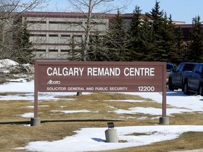The Calgary Remand Centre in Calgary on Thursday, March 26, 2020.