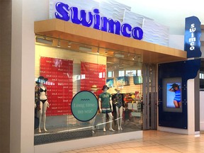 The Swimco location in Chinook Centre is shown in Calgary on July 28, 2020. The Calgary-based swimwear retailer is woking on a restructuring plan and reducing its store count.