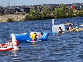 The public beach in Chestermere is considering charging people who do not live in the townsite. Monday, July 27, 2020.