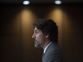 Prime Minister Justin Trudeau speaks during a news conference, Wednesday,July 8, 2020 in Ottawa.