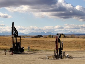 The Cardium shale formation in Alberta.