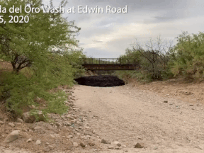 A river of black sludge was filmed last week, pouring its way through a dirt channel in rural Arizona.