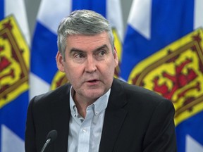 With an increasing number of Nova Scotians complaining on social media about seeing cars entering the province with American plates, Premier Stephen McNeil has pledged to keep a closer watch on those showing up at the border from outside Atlantic Canada. Premier McNeil attends a briefing as they announce two more presumptive cases of COVID-19 in Nova Scotia, in Halifax on Tuesday, March 17, 2020.