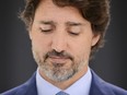 Prime Minister Justin Trudeau holds a press conference at Rideau Cottage in Ottawa on Monday, July 13, 2020.