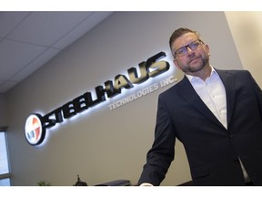 Mike George, president and CEO of Calgary-based Steelhaus Technologies, started the company in 2008 and now employs 200 people.