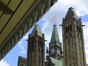 Parliament Hill in Ottawa on Tuesday, July 21, 2020.