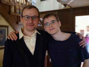 Andriy Bazelevsky with his younger brother, Misha. Misha was murdered by an ISIS terrorist who drove into a crowd of people with a truck in Nice, France on July 14, 2006.