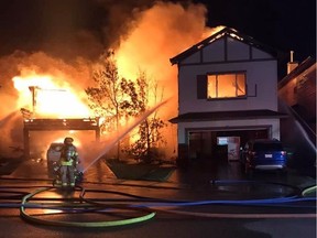 A blaze in Airdrie on Friday, Aug. 7 destroyed two homes and damaged others.