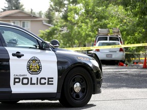 Calgary police investigate the Aug. 28, 2020, shooting deaths of Mohamed Khalil Shaikh and Abas Ahmed Ibrahim on Sandarac Road N.W.