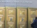 Main entrance of the Calgary Court Center.