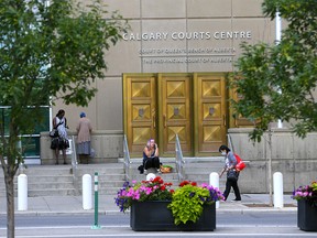 Exterior pics of the Calgary Courts Centre in Calgary on Monday, August 10, 2020.