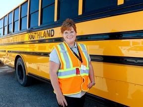 SOUTHLAND Transportation bus driver Susan Delawski