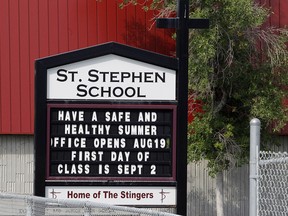 St. Stephen School in southwest Calgary announces it is ready to open on Sept. 2, 2020.