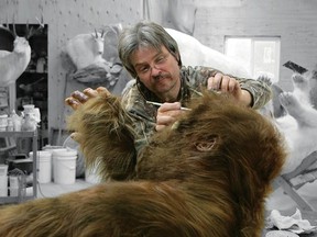 Alberta Beach taxidermist Ken Walker making his Bigfoot creation, seen in the movie Big Fur.